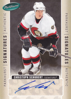 Hockey card Christoph Schubert