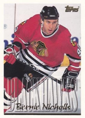Hockey card Bernie Nicholls
