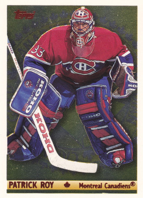 Hockey card Patrick Roy