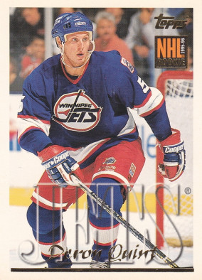Hockey card Deron Quint