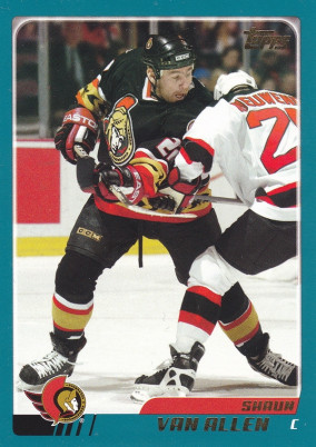 Hockey card Shaun Van Allen