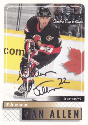 Hockey card Shaun Van Allen