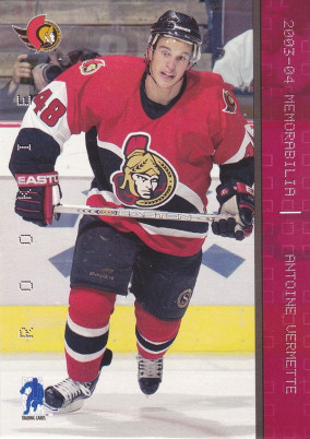 Hockey card Antoine Vermette