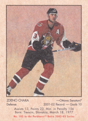 Hockey card Zdeno Chara