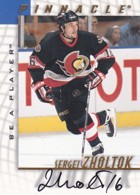 Hockey card Sergei Zholtok