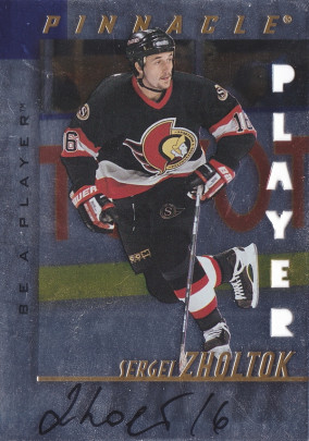Hockey card Sergei Zholtok