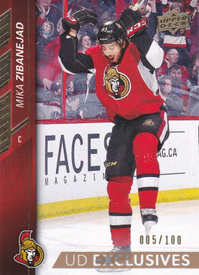 Hockey card Mika Zibanejad